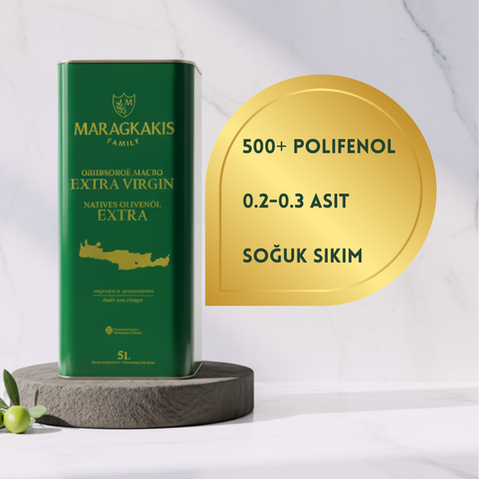 Premium Sızma Zeytinyağı – 5 Litrelik Teneke Kutu