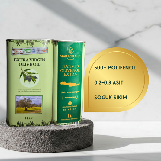 Premium Sızma Zeytinyağı – 1 Litrelik Teneke