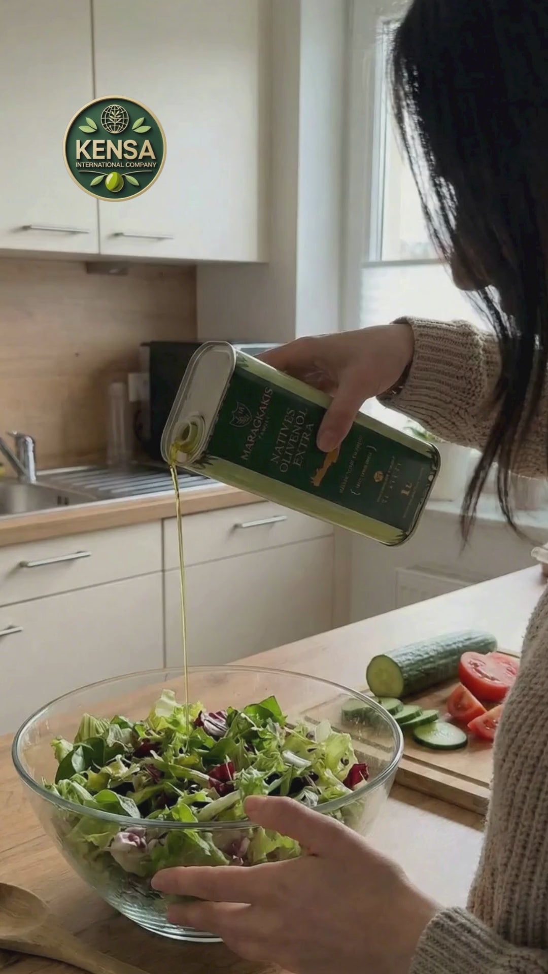 KENSA 1L Extra Virgin Zeytinyağı - Soğuk Sıkım